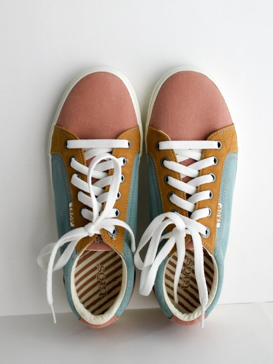 Taos Footwear Shoes - NWOT Taos Plim Soul Sneakers Size 9 - Pink Mustard Blue Comfort Canvas ✨